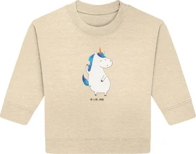 Produktbild von Mr. & Mrs. Panda Organic Baby Pullover Einhorn Mann 24. - 36. Monat - Natural Raw - Geschenk, BFF, Familie, Bullover, Freundin, Beste, Unicorn