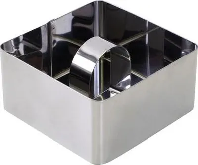 Obrázek produktu pro Forma Na Dortík Čtvercová 8X8X4Cm, Nerez