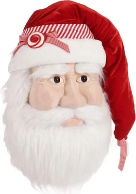 Immagine prodotto di Figura decorativa Testa di Babbo Natale Colorata