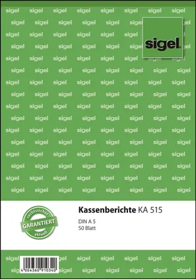 Obrázek produktu pro SIGEL KA515 Pokladní výkazy - A5, 50 listů