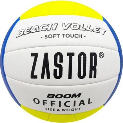 Produktbild von Zastor Boom Bv1500 Beachvolleyball - Weiß / Royal / Neongelb  | Größe: 5