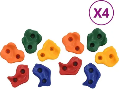 Image de Pierres d'escalade 40 pcs PE Multicolore
