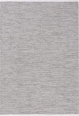 Produktbild von Interiyou Baumwollteppich Riga Beige/Schwarz 350x450 cm
