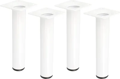Produktbild von 4er Set Möbelstützen Weiß Möbelbeine Höhe 150mm Möbelfüße Tischbeine Couchfüße ø 30mm Schrankfüße