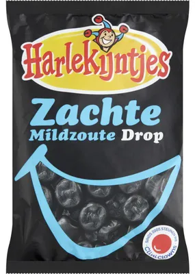 Produktbild von Harlekijntjes Zachte Mildzoute Drop 300g – Weiche, mild gesalzene Lakritz
