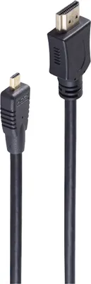 Produktbild von shiverpeaks 1m HDMI A - microHDMI D, 1 m, HDMI Typ A (Standard), HDMI Typ D (Mikrofon), 8,16 Gbit/s, Schwarz