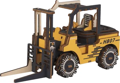 Image de RAPPA Woodcraft Puzzle 3D en bois Chariot élévateur à fourche