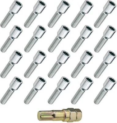 Produktbild von 20x Radschraube M14x1.25, TORX, 40mm, Sternschraube, Kegel, 10R