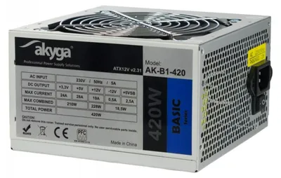 Produktbild von Akyga AK-B1-420 Netzteil 420 W 20+4 pin ATX ATX Grau