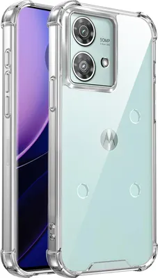 Produktbild von Transparent Hülle für Motorola Edge 40 Neo, Hybrid Klar Rückseite TPU Bumper Stoßfeste Handyhülle