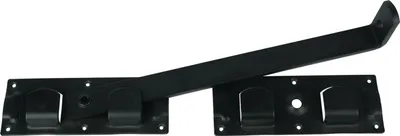 Immagine prodotto di Catenaccio per cancello da giardino nero 440 x 70 mm - Per pezzo