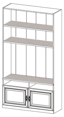 Immagine prodotto di Sistema di mobili in stile americano mobili da salotto per ufficio scaffali espositivi nuovi