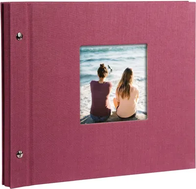Produktbild von Schraubalbum - 40 Seiten - fuchsia - Leinen - 30 x 25 cm