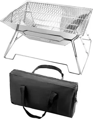 Productafbeelding van Famanu draagbare vuurkorf - 42 x 42 x 23 cm - rechthoekig