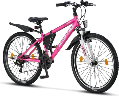 Produktbild von Licorne Bike Guide Premium Mountainbike Shimano,Farbe:Rosa/Weiß;Zoll:26