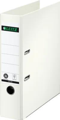 Image de LEITZ 1007-00-01 Classeur en papier plein 180 degrés DIN A4 80 mm blanc(T)
