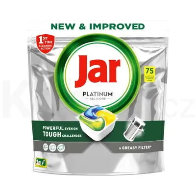 Obrázek produktu pro Jar Platinum All In One Lemon kapsle do myčky 75 ks