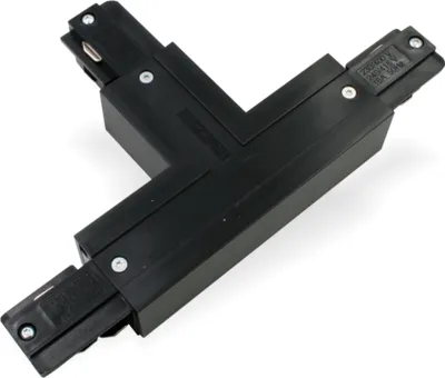 Produktbild von EUTRAC T-Verbinder Schutzleiter aussen rechts für 3, schwarz | 555 1 1214 2