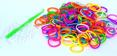 Produktbild von Midex Gummibänder Set 300 Stück Zubehör Armbänder knüpfen