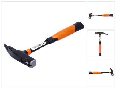 Zdjęcie produktu dla Picard 820M BlackGiant młotek dekarski gładki 600 g ( 0082000 ) ergonomiczny 2-komponentowy trzonek DIN 7239