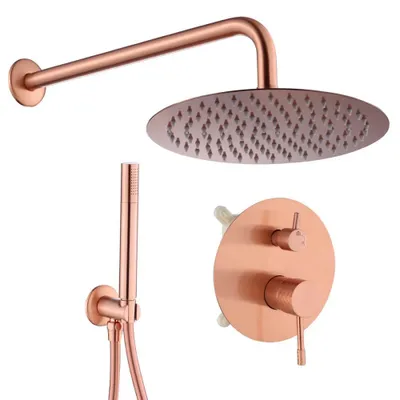 Immagine prodotto di Doccia a pioggia termostatica da incasso WEBO "Valencia" - set completo di doccetta e soffione