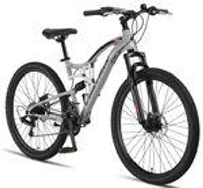 Produktbild von Chillaxx Bike Falcon Premium Mountainbike in 24 und 26 Zoll - Fahrrad für Jungen, Mädchen, Damen und Herren - Scheibenbremse- 21 Gang-Schaltung - Vollfederung