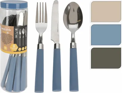 Image de Couverts Camping Redcliffs Kit 12 Pièces, Couleurs Vives - Redcliffs