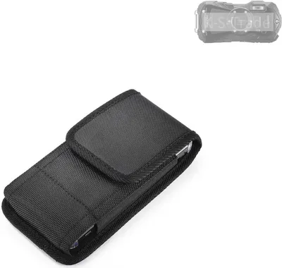 Produktbild von Holster Gürteltasche kompatibel mit Ricoh WG-80 Holster Gürtel Tasche wasserabweisend Handy Hülle Schutz Hülle Outdoor schwarz K-S-Trade