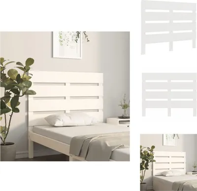 Immagine prodotto di vidaXL Testiera bianca 75x3x80 cm in legno di pino massiccio - Testate e piedi