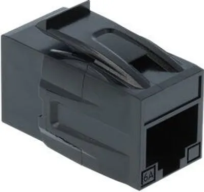 Produktbild von DeLOCK 86298, Flach, Schwarz, RJ-45, RJ-45, Weiblich, Weiblich