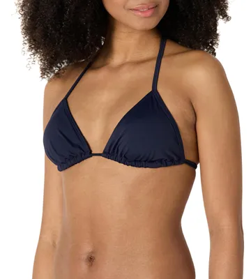 Produktbild von A. Essentials Damen Bikinioberteil mit Triangelkörbchen, Marineblau, 36
