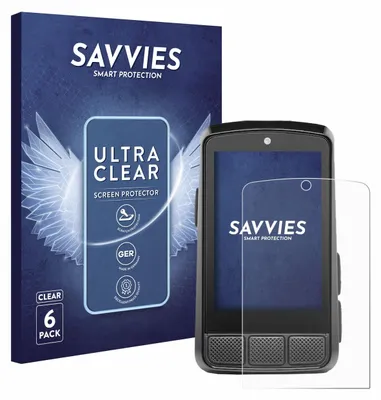 Produktbild von 6x Für Wahoo Elemnt Bolt 3 Schutzfolie Savvies Displayschutz Display Schutz Folie Klar Transparent