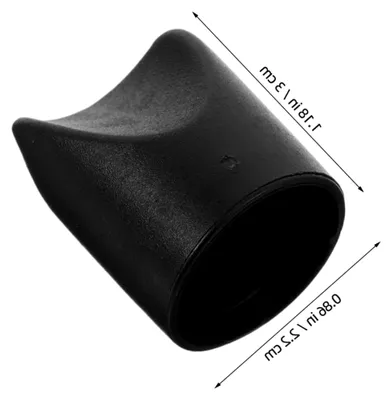 Produktbild von 100 Stück Teleskopische Abdeckungen für Stuhlrohrenden Klappstühle - Teilkappen Anti-Kratzer Beinkappen gepolsterte Stuhlbeinabdeckungen V-Form Stuhlstecker Schwarz