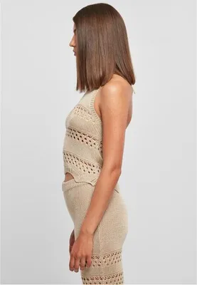 Immagine prodotto di Urban Classics - Top corto da donna in maglia all'uncinetto Softseagrass - XS