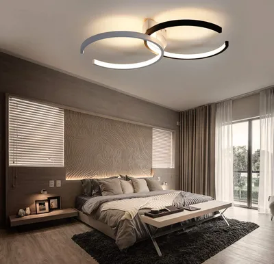Produktbild von ZMH Deckenleuchten LED Deckenleuchte Deckenlampe 55 cm 37W dimmbar mit Fernbedienung Wohnzimmerlampe Esszimmerlampe Schlafzimmerlampe Badezimmerlampe