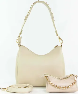 Produktbild von VALENTINO BAGS Kalimba Hobo Bag: ECRU