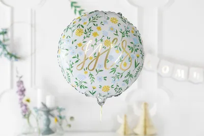 Produktbild von IHS Runder Folienballon Heilige Kommunion 45cm