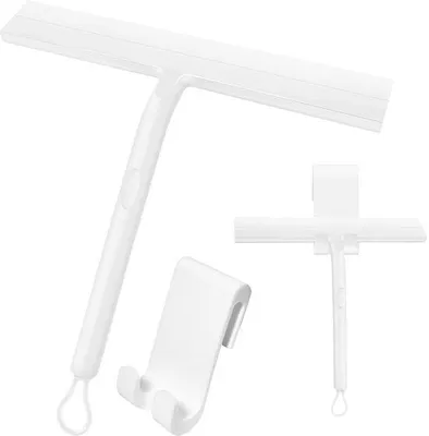Immagine prodotto di Protezione in silicone per doccia con supporto a muro, senza forature, per docce, bagni, finestre, vetri delle auto, pulizia dei vetri