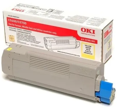 Image de OKI - Tonerpatrone - 1 x Gelb - 2000 Seiten (43381905)