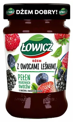 Produktbild von Dżem leśny Łowicz niskosłodzony 280 g