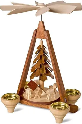 Produktbild von 1-stöckige Pyramide Rehe (29cm) von Müller Kleinkunst