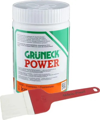 Produktbild von Lackentferner-Set Grüneck® Power mit Abbeizpinsel1 kg