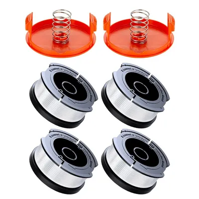 Produktbild von Rasentrimmer Ersatzspule 0,065" Kompatibel mit Black+Decker AF-100, 4 Spulen mit Kappe & Feder für Weed Eater