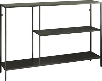 Image de Vaprio - Console, 120x30x80h cm Gris Ardoise, 2 Étagères