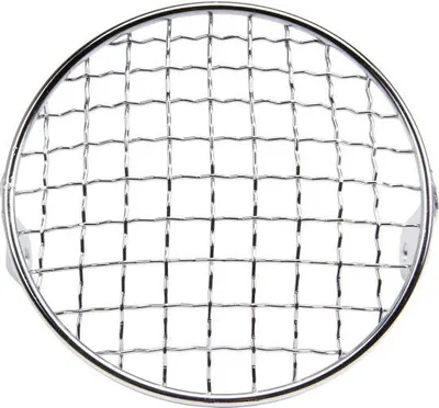Productafbeelding van Lampenrooster rond, chroom, universeel, 130 mm, geschikt voor Mofa, Moped, Mokick, Citomerx