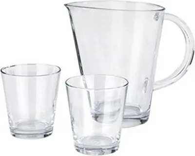 Produktbild von 3tlg. Set Krug + 2 Becher Limito - Leonardo Smoothieset
