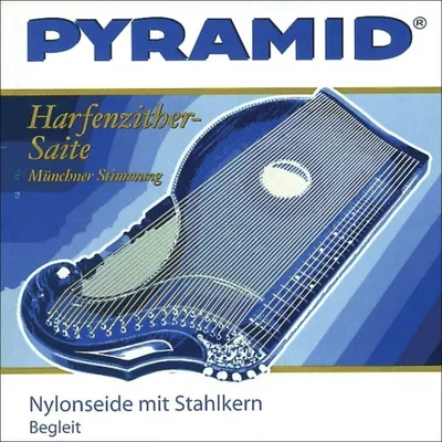 Zdjęcie produktu dla Struny do cytry Pyramid – nylonowo-jedwabne z rdzeniem stalowym. Zestaw do cytry harfowej/rezonansowej 612/Ba