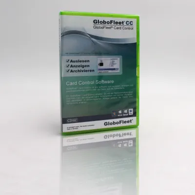 Produktbild von GloboFleet Card Control Software zum auslesen und archivieren der Fahrerkarte
