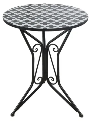 Produktbild von Gartentisch Metall Black and White