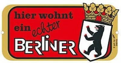 Produktbild von Hinweisschild - Hier wohnt ein Berliner - 308143